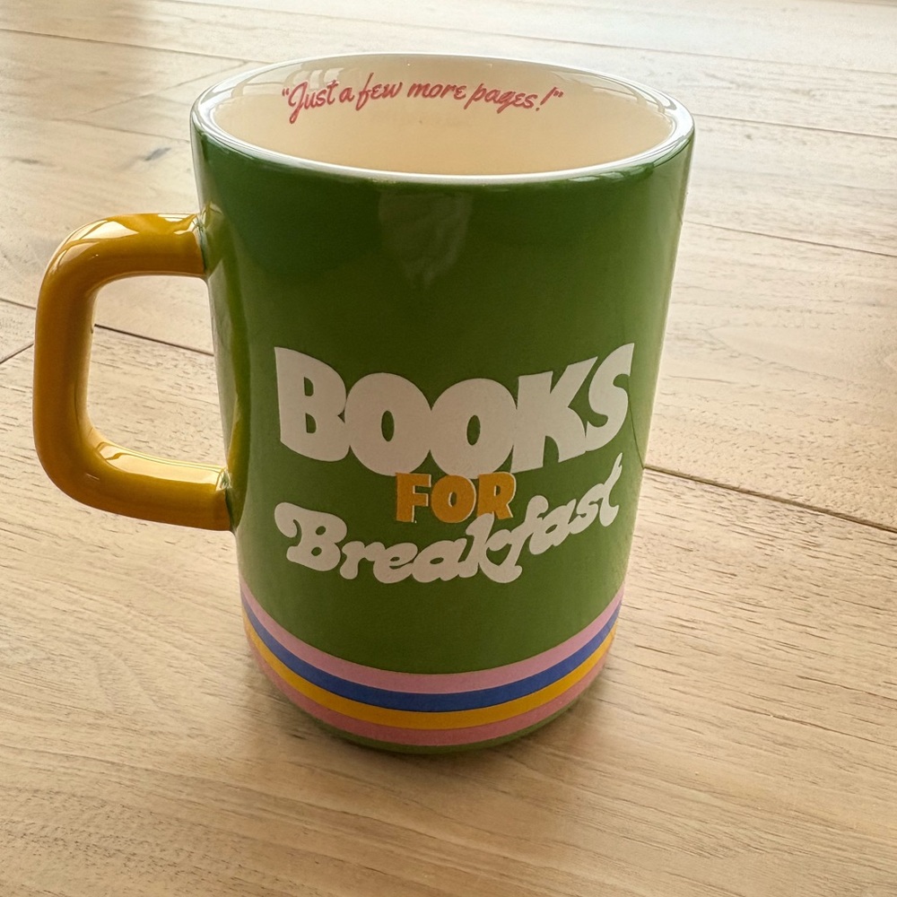 Ban.do mug Books for breakfast NIB